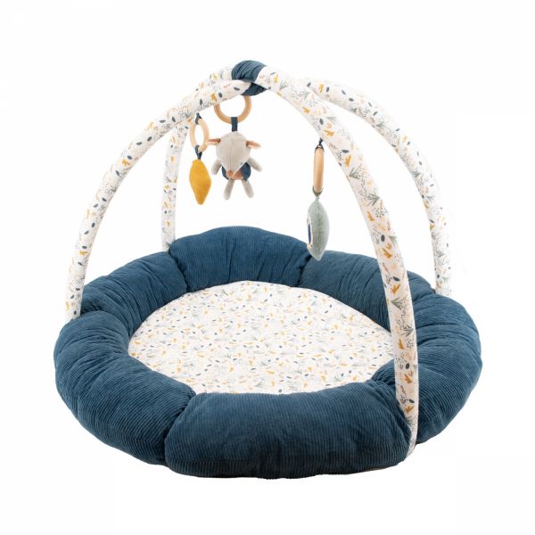 Tapis d'éveil pouf avec arches Au fil de l'eau