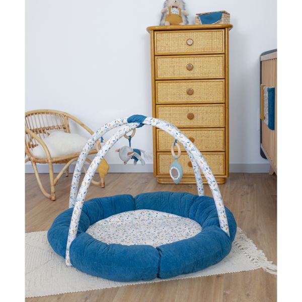 Tapis d'éveil pouf avec arches Au fil de l'eau