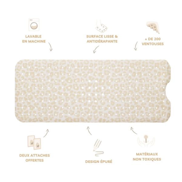 Tapis de bain antidérapant Léo