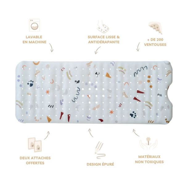 Tapis de bain antidérapant Méli-Mélo