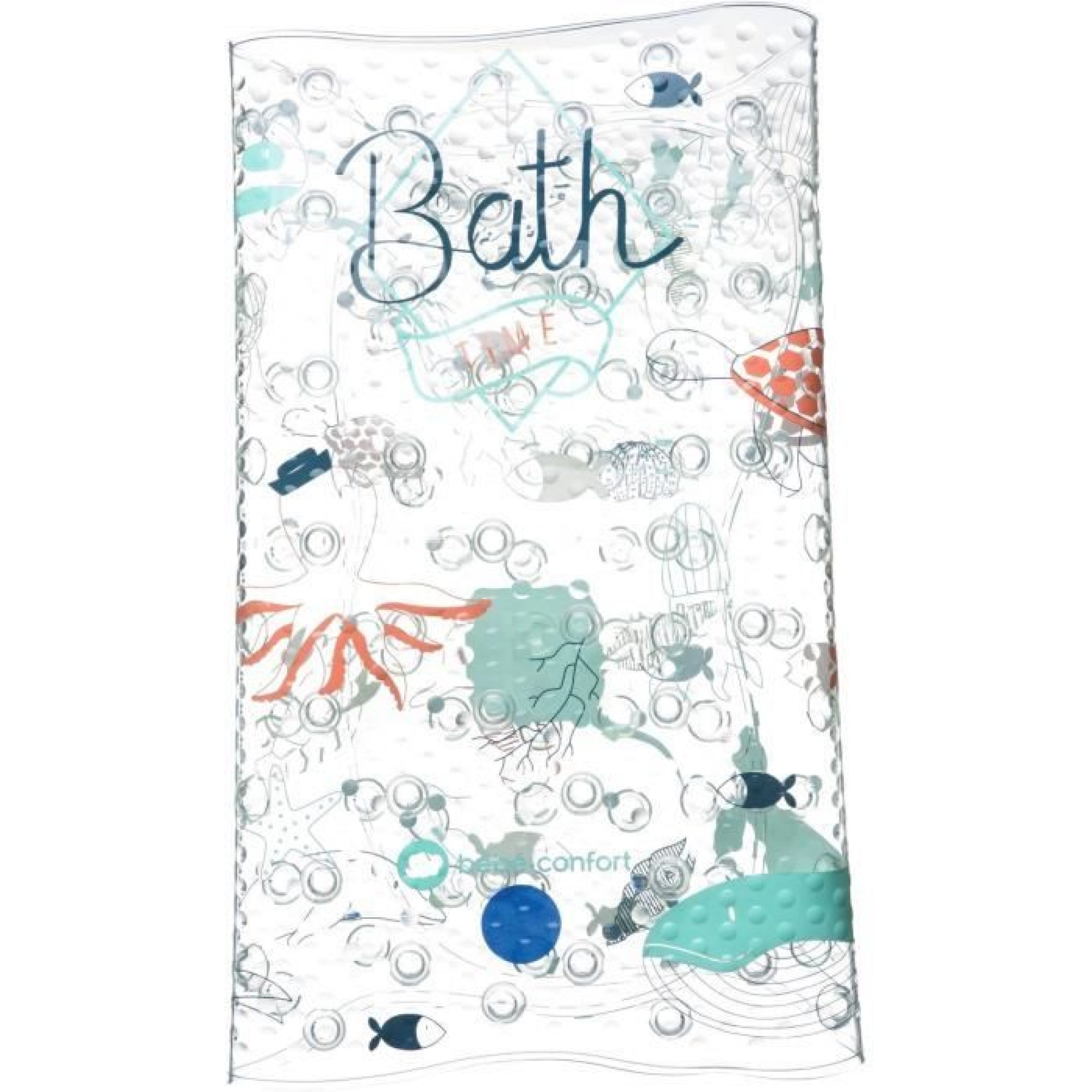 Tapis De Bain Thermosensible Water World Bleu Made In Bebe