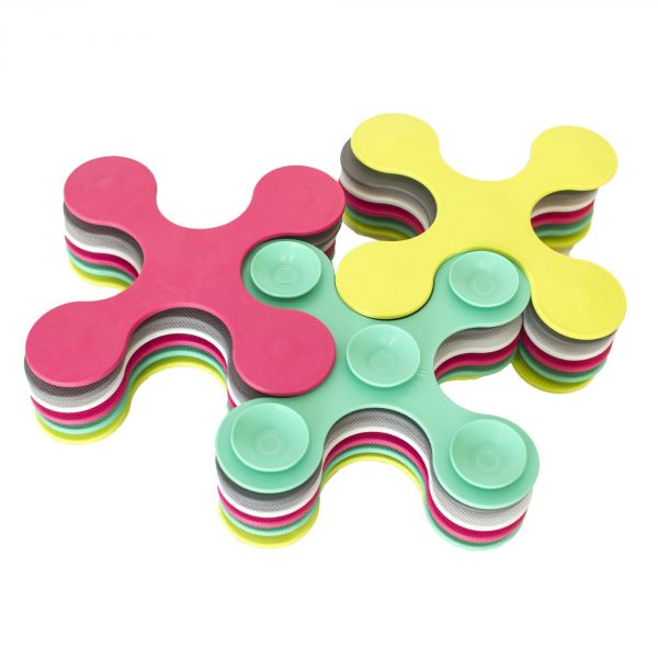 Tapis de bain puzzle multicolore Bathmat