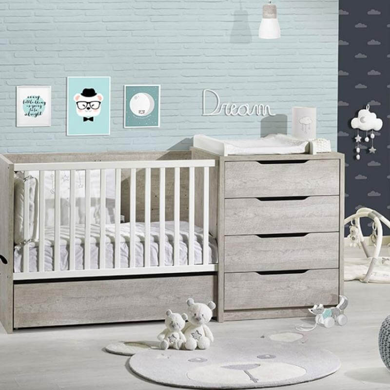 Sauthon Baby Deco Tapis De Chambre Ours Celeste Made In Bebe