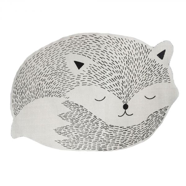 Tapis enfant 90 x 60 cm renard