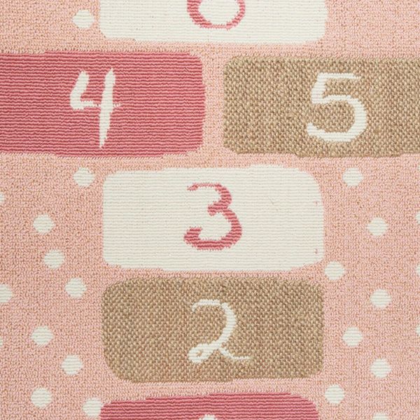 Tapis enfant 80x150 cm Marelle rose