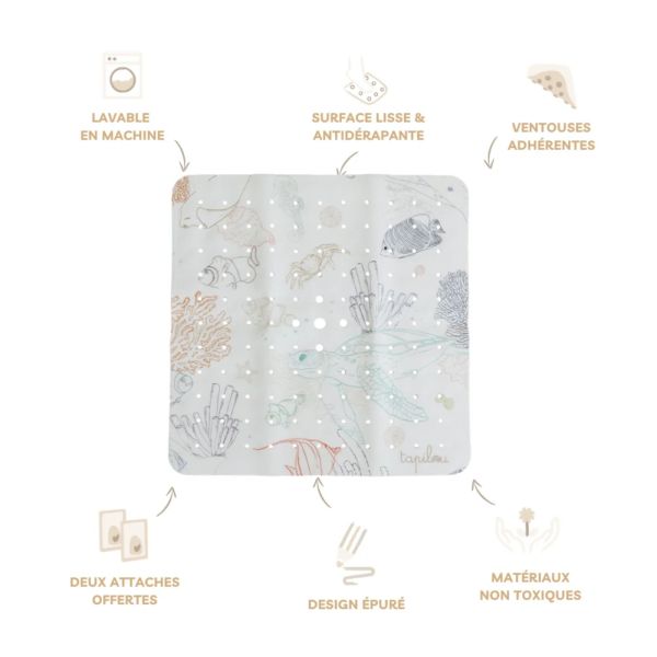 Tapis de douche antidérapant Bubulle