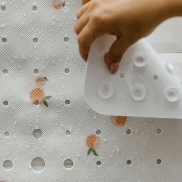 Tapis de douche antidérapant Pêche