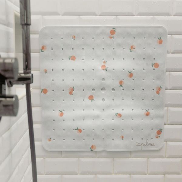 Tapis de douche antidérapant Pêche