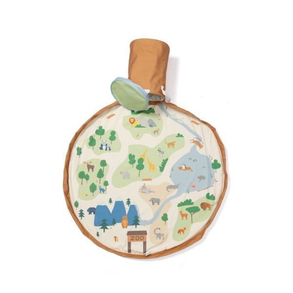 Sac de rangement et tapis de jeu 2 en 1 Soo Zoo