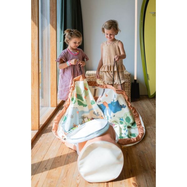 Sac de rangement et tapis de jeu 2 en 1 Soo Zoo