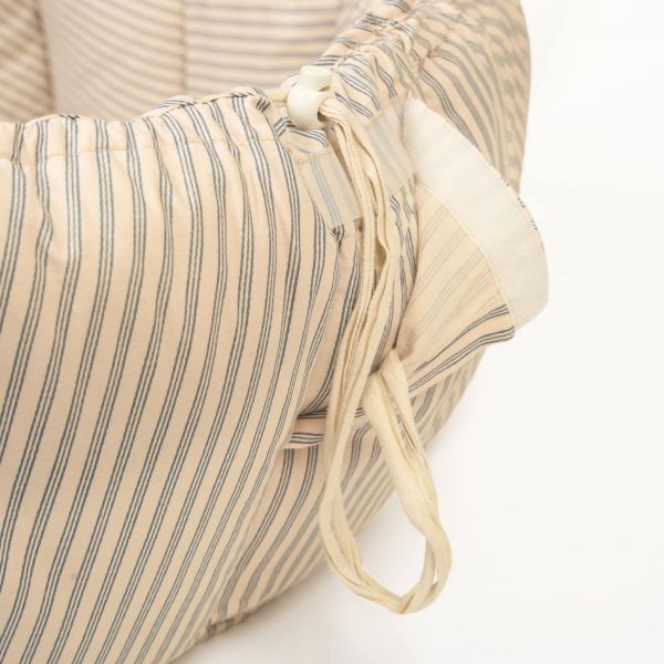Tapis de jeu bébé 3 en 1 Organic Coco Blue Stripes