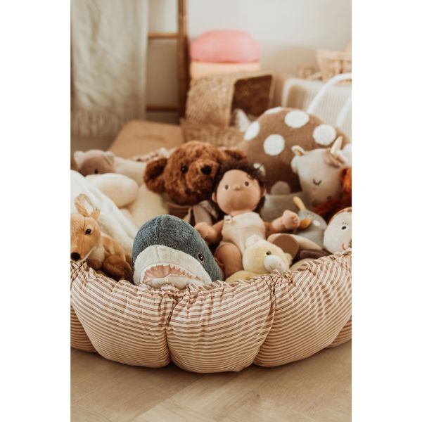 Tapis de jeu bébé 3 en 1 Organic Coco Brown stripes
