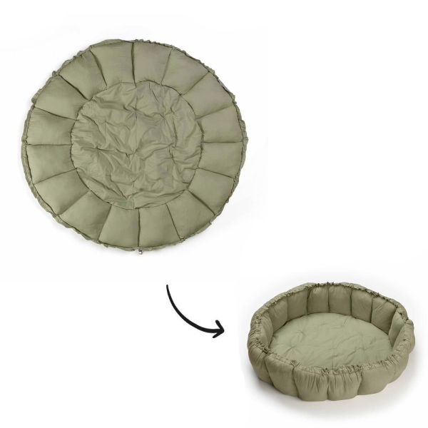 Tapis de jeu bébé 3 en 1 Organic Coco Meadow green