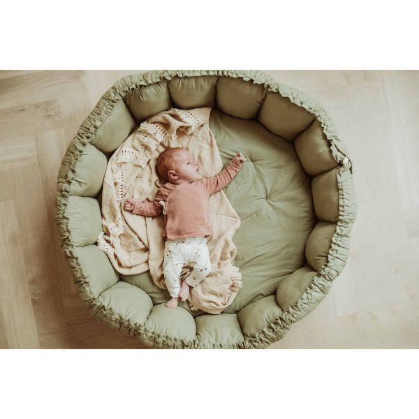 Tapis de jeu bébé 3 en 1 Organic Coco Meadow green