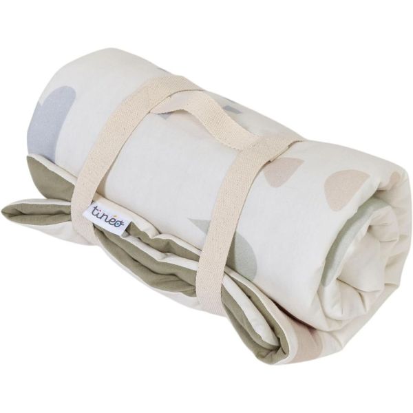 Tapis de jeu nomade en jersey coton 100 x 100 cm Dinosaures