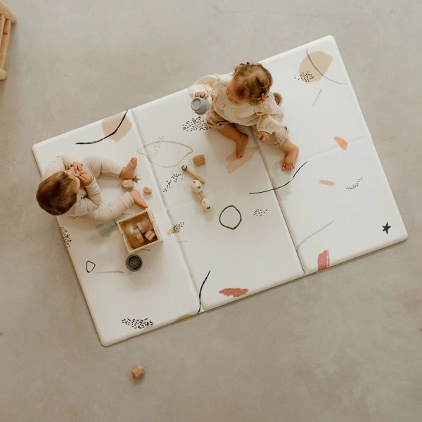 Tapis de jeu pliable et réversible 90x135 cm Gribouille