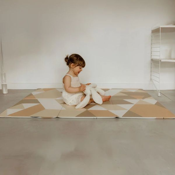 Tapis de jeu pliable et réversible 90x135 cm Gribouille
