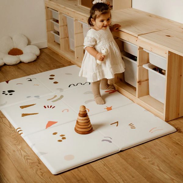 Tapis de jeu pliable et réversible 90x135 cm Méli-Mélo