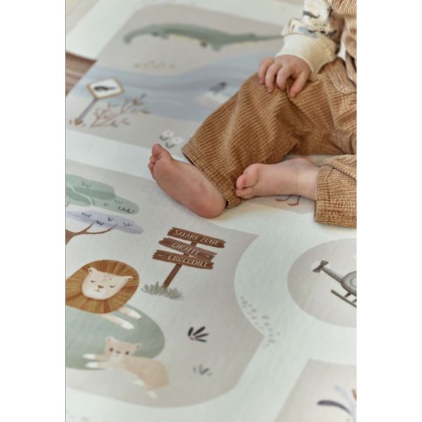 Tapis de jeu pour voiture - Safari Friends