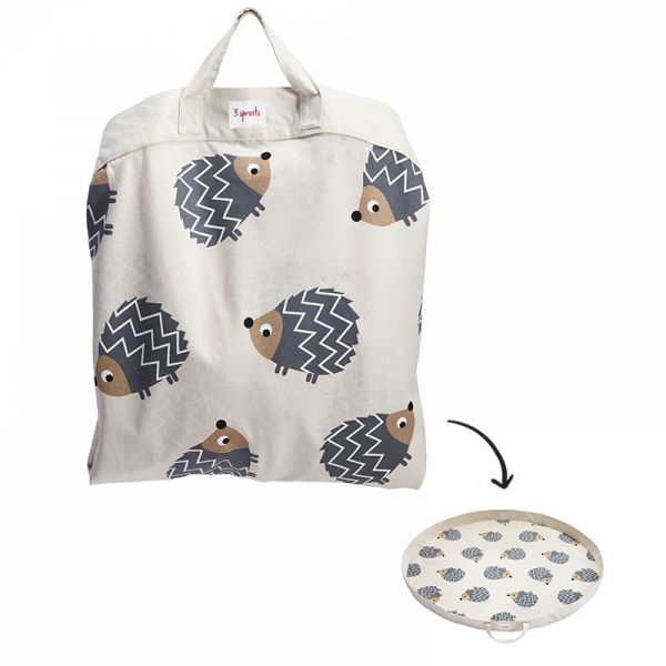Sac à jouets / tapis de jeu 2 en 1 Hérisson