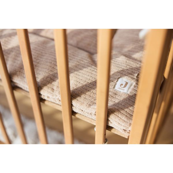 Tapis de parc bébé 100 x 100 cm Cloudy Rib Milky Coffee