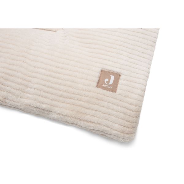 Tapis de parc bébé 100 x 100 cm Cloudy Rib Oatmeal