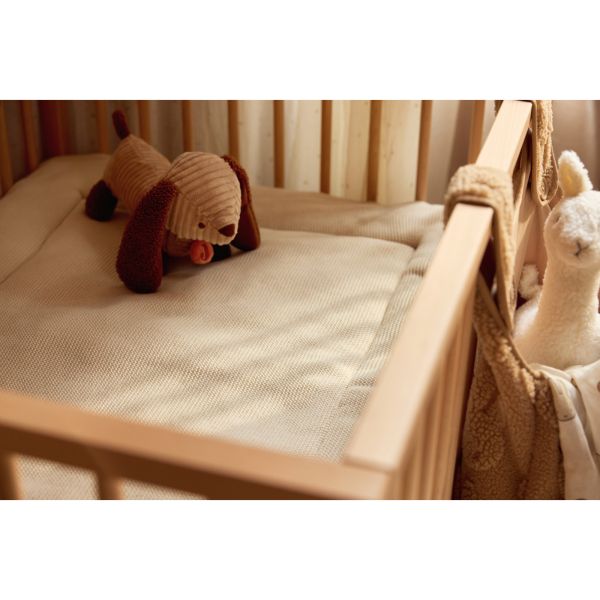 Tapis de parc bébé 75 x 95 cm Basic Knit Oatmeal