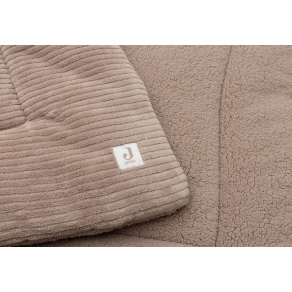 Tapis de parc bébé 75 x 95 cm Cloudy Rib Milky Coffee