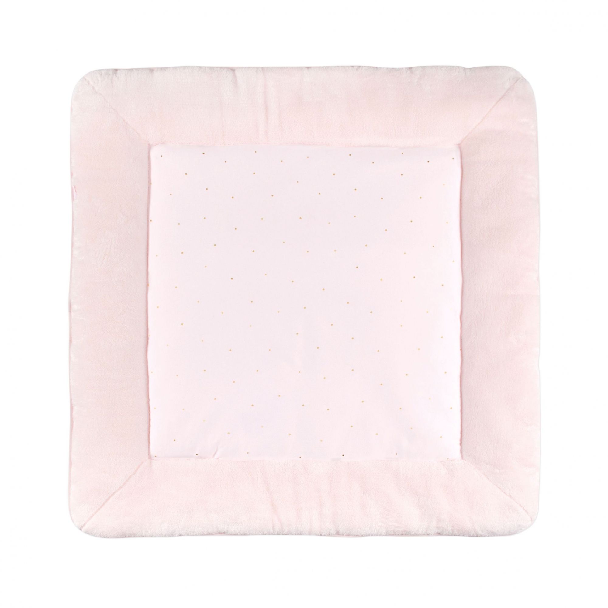 Bemini Tapis De Parc 100x100 Cm Softy Jersey Rose Made In Bebe