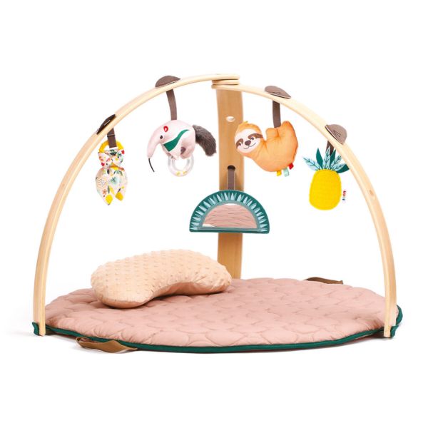 Tapis d'éveil avec arche en bois