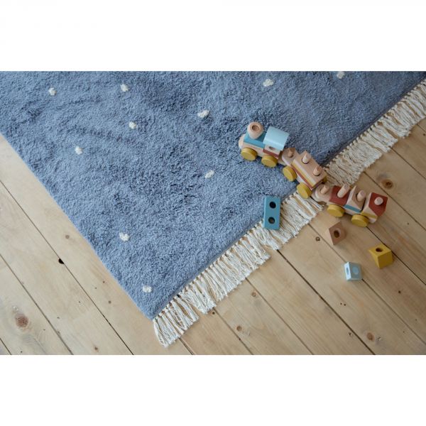 Tapis enfant 170x120 cm Dot Pure Bleu