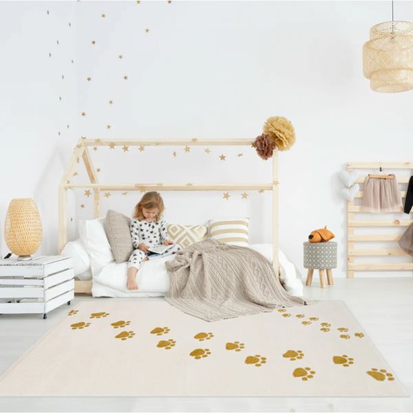 Tapis enfant 80x150 cm Empreintes d'ours