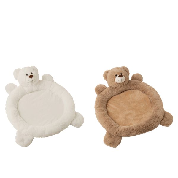 Tapis de jeu Ours en peluche Blanc ou beige - modèle aléatoire