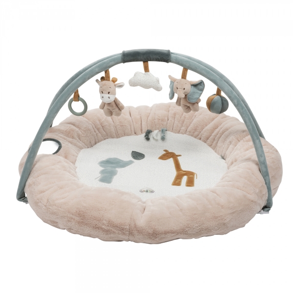 Tapis d'éveil pouf avec arches Luna & Axel