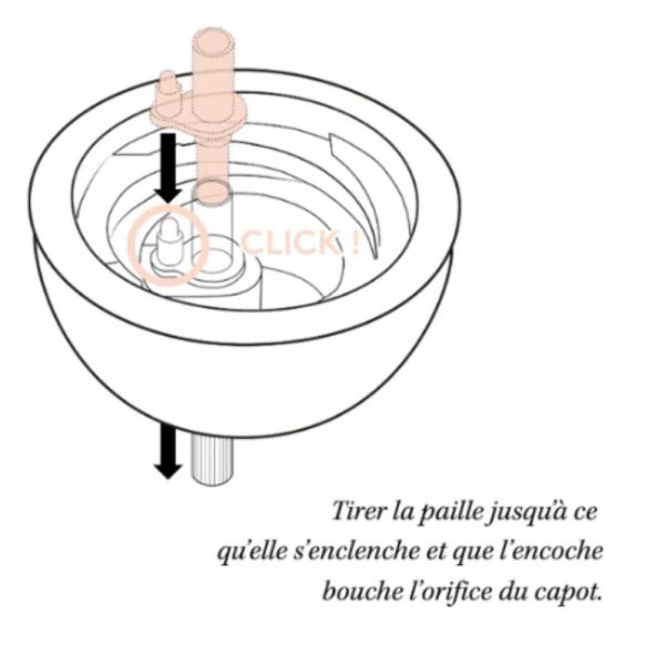 Tasse à paille lestée 240 ml - Tartine et Chocolat Toile de Jouy Bleu 9m+