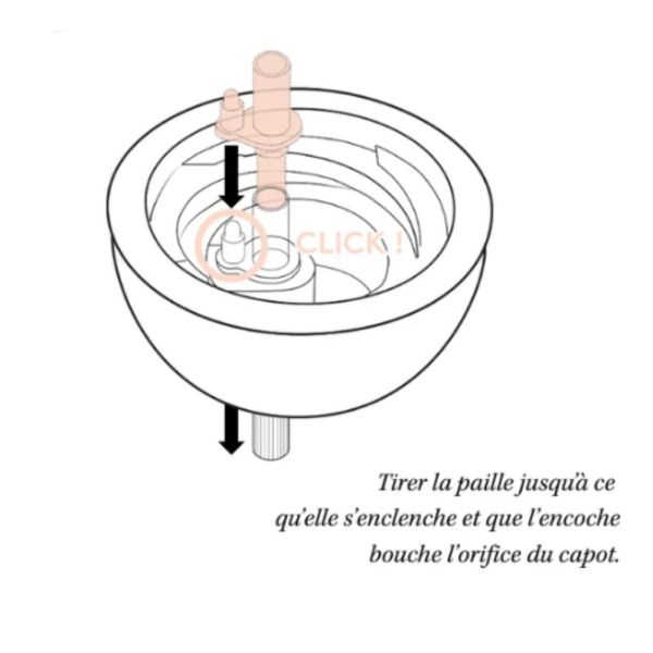 Tasse à paille lestée 240 ml - Tartine et Chocolat Toile de Jouy Gris 9m+