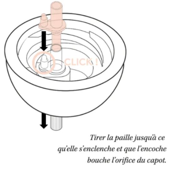 Tasse à paille lestée 240 ml - Tartine et Chocolat Toile de Jouy Terracotta 9m+