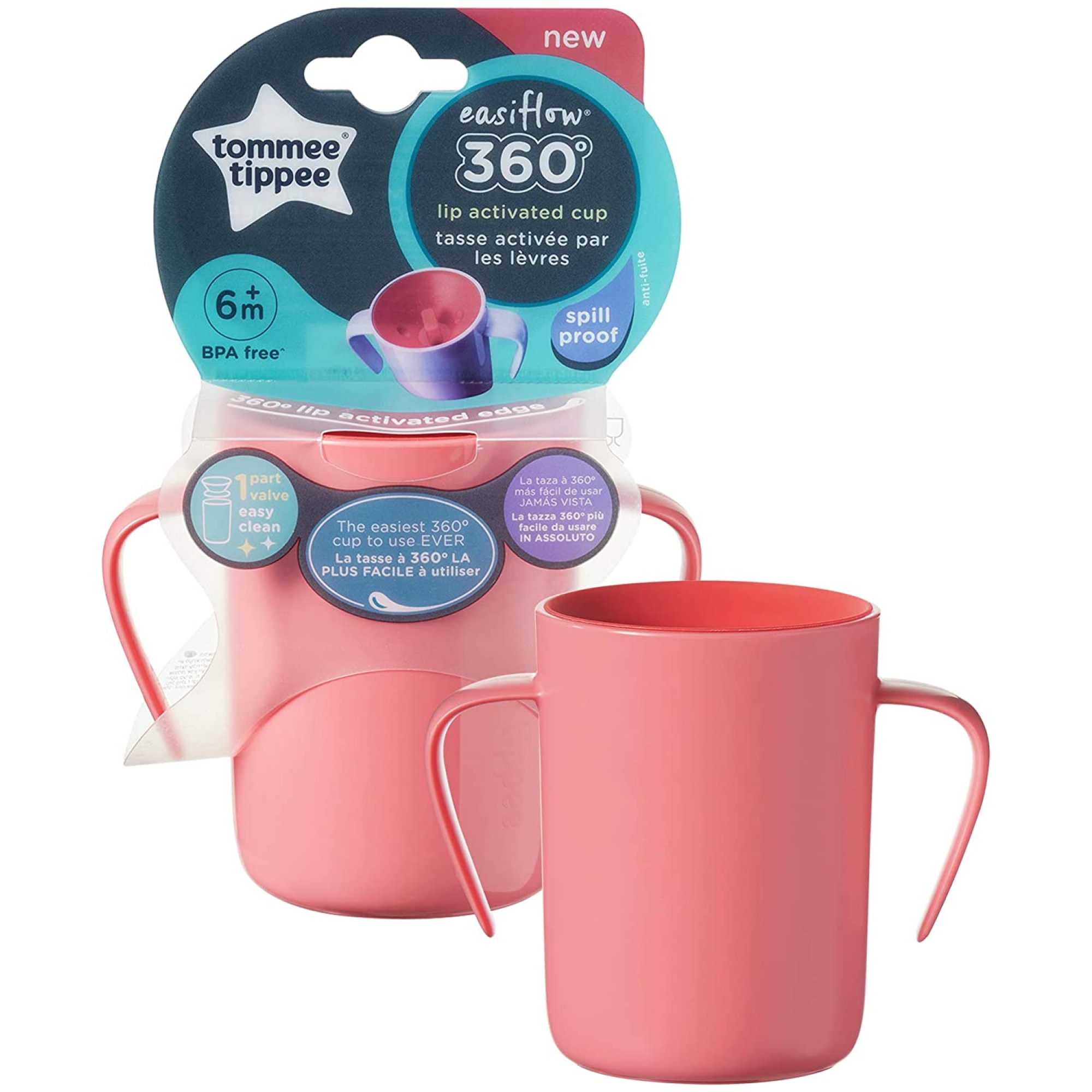 Tommee Tippee Tasse 360 Avec Anses 12 Mois Rouge Made In Bebe Tommee Tippee Tasse 360 Avec Anses 12 Mois Rouge Made In Bebe
