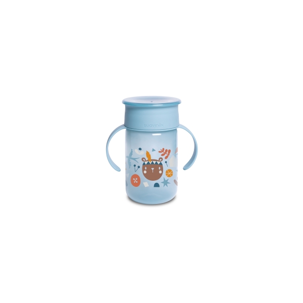Tasse 360° 340ml Into the Forest bleu