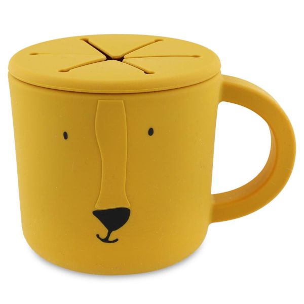 Tasse enfant pour collation en silicone - Mr. Lion