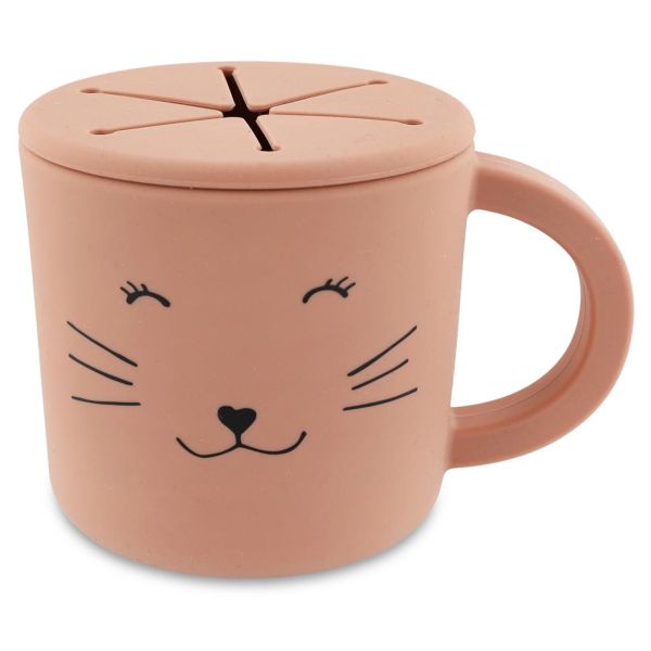 Tasse enfant pour collation en silicone - Mrs. Cat