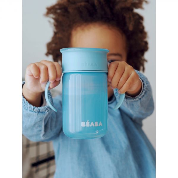 Tasse d'apprentissage 360° bleue