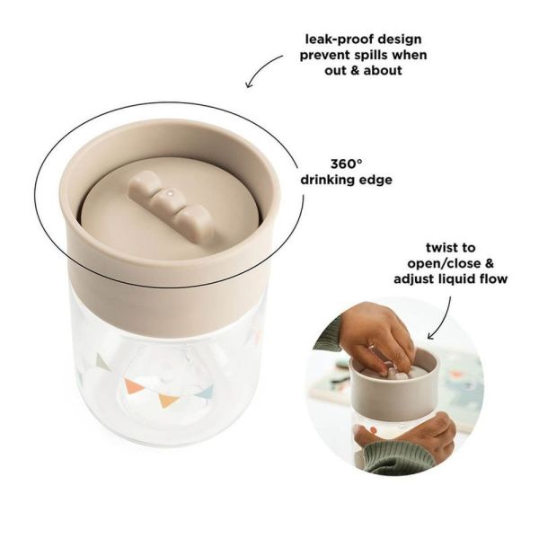 Tasse d'apprentissage 360° Celebration Sable