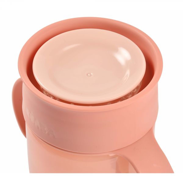 Tasse d'apprentissage 360° rose