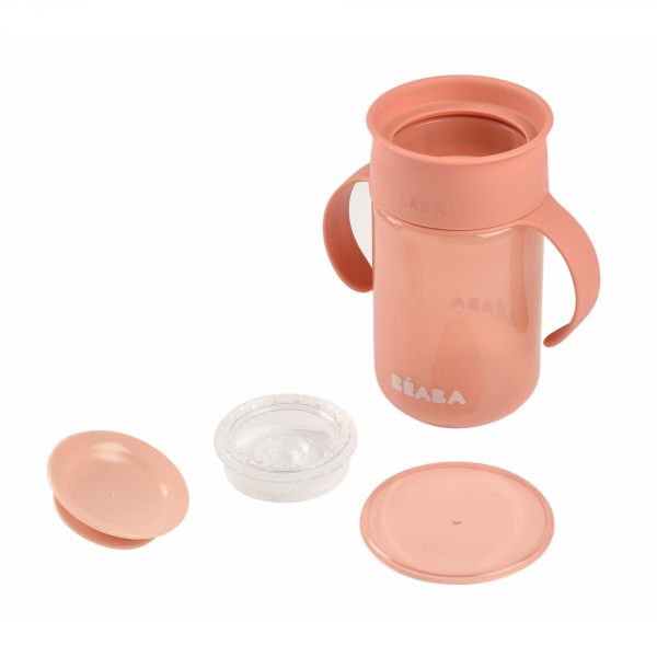 Tasse d'apprentissage 360° rose