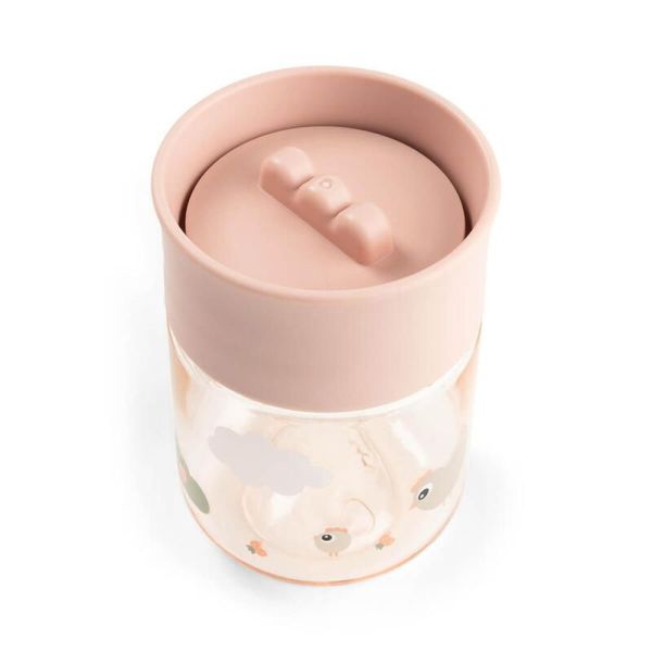 Tasse d'apprentissage 360° Tiny farm Rose