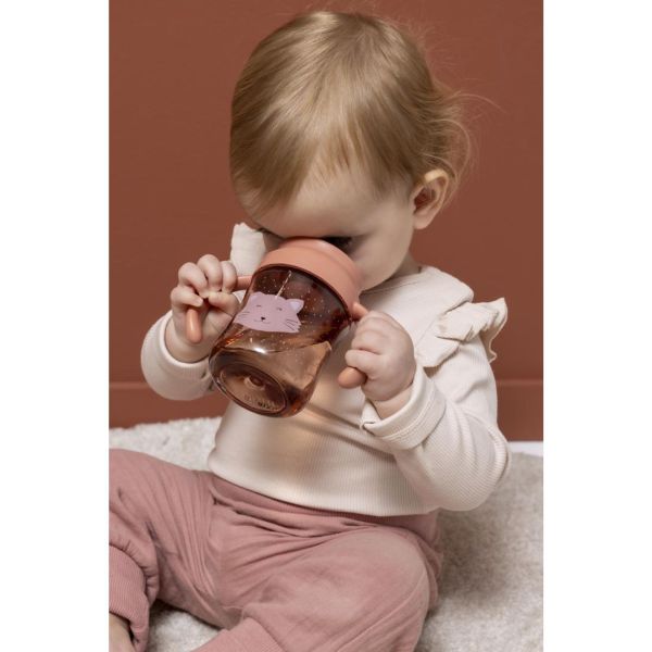 Tasse d'apprentissage avec poignées en silicone - Mrs. Cat