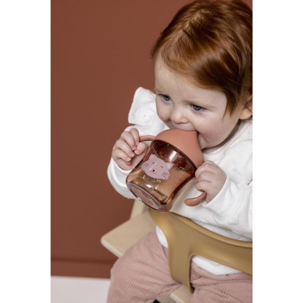 Tasse d'apprentissage avec poignées en silicone - Mrs. Cat