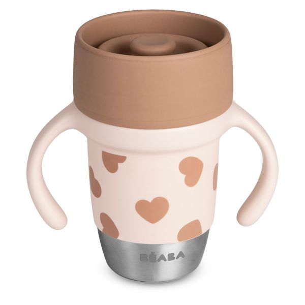 Tasse d’apprentissage 360° en inox Click and Drink 240 ml BigLove