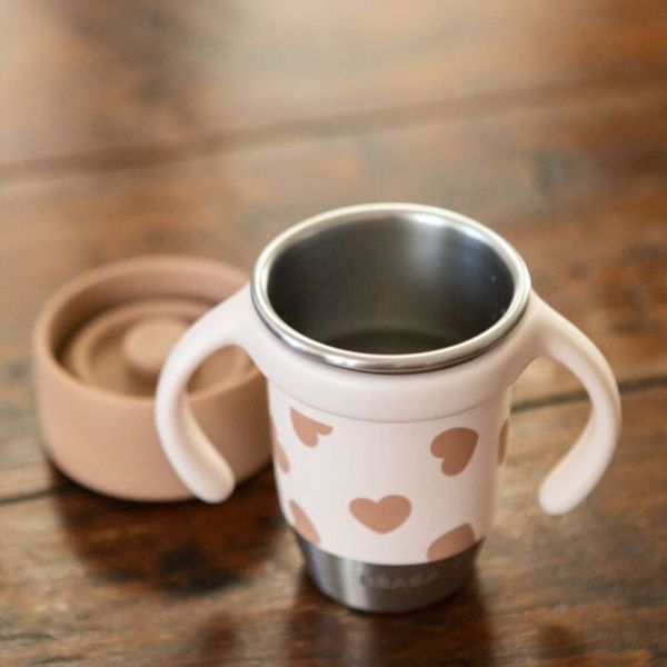 Tasse d’apprentissage 360° en inox Click and Drink 240 ml BigLove